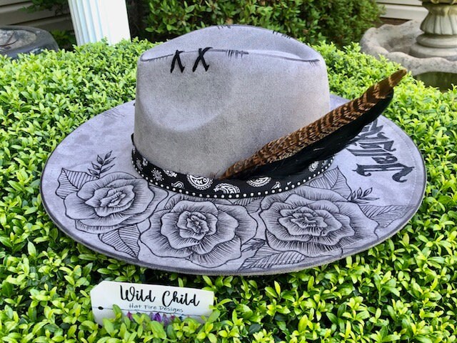 Jelly Roll -Bunniexo Handmade custom Burned Hat
