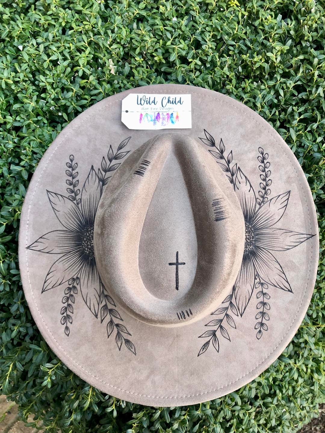 FAITH Can Move Mountains - Hand Burned Hat