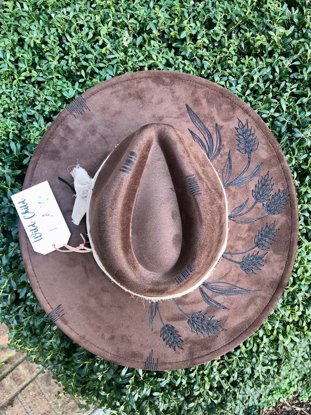 TUMBLEWEED - Handmade Custom Burned Hat