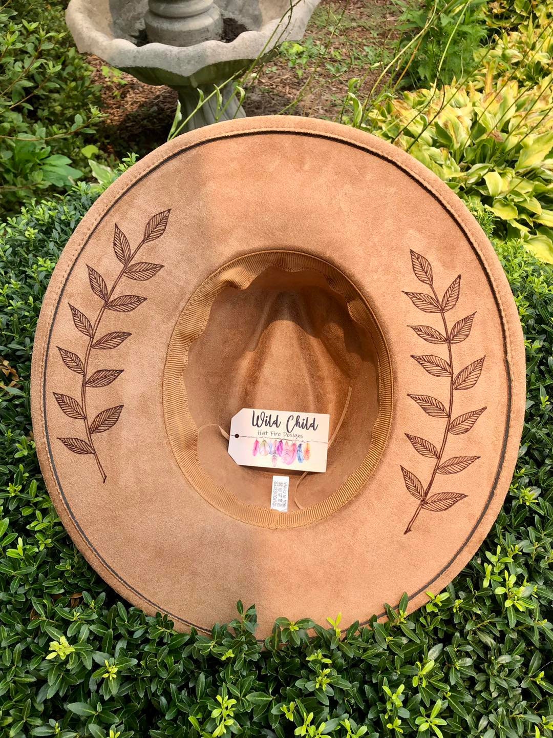SUNFLOWERS - Handmade Custom Burned Hat