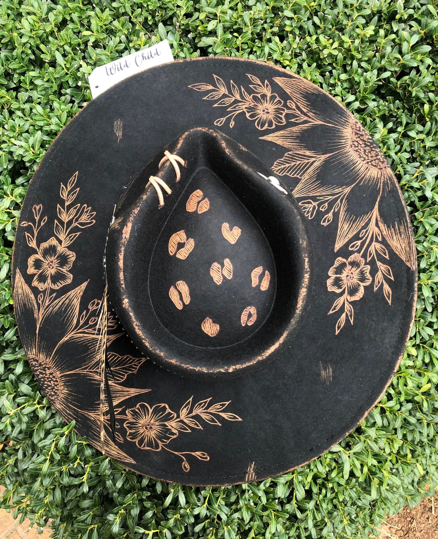 Jack DANIELS - Handmade Custom Burned Hat