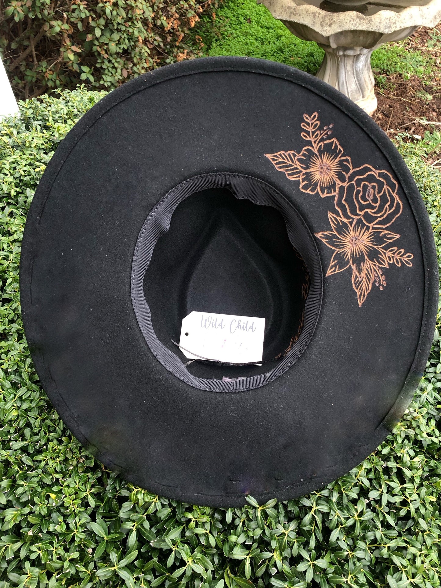 Rugged CROSS- Handmade Custom Burned Hat