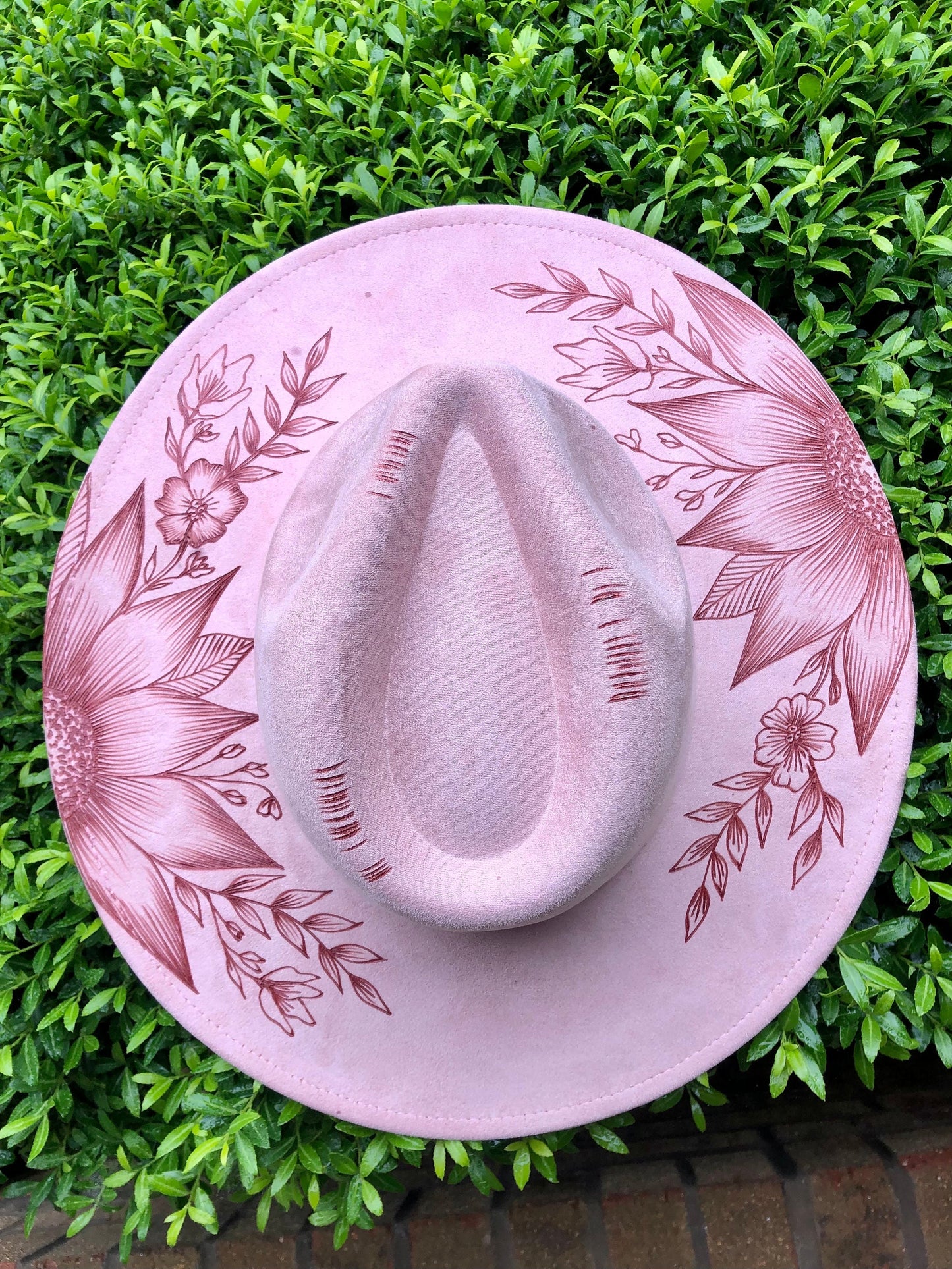 You Belong Among the WILDFLOWERS - Handmade Custom Burned Hat