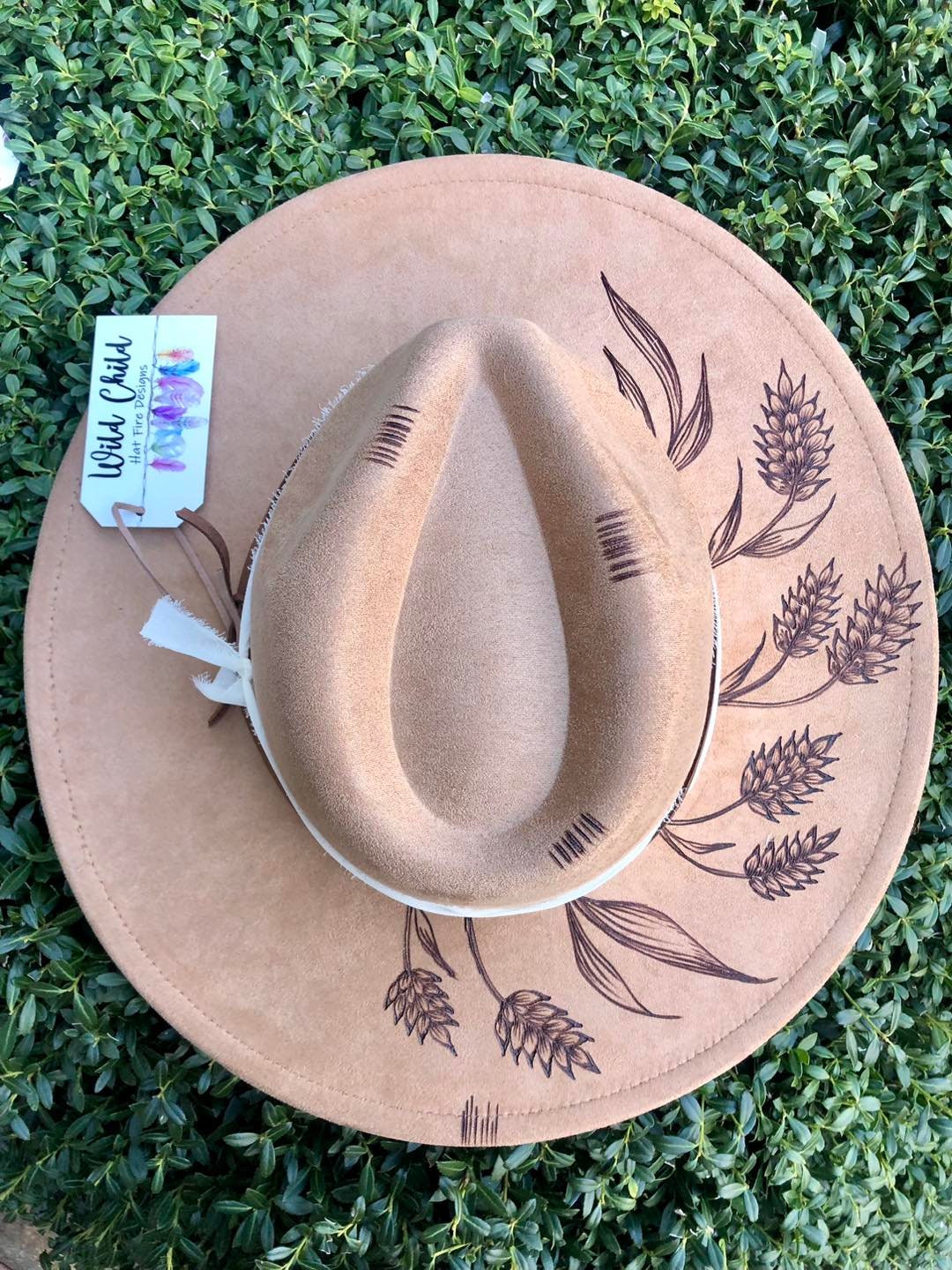 TUMBLEWEED -  Handmade Custom Burned Hat