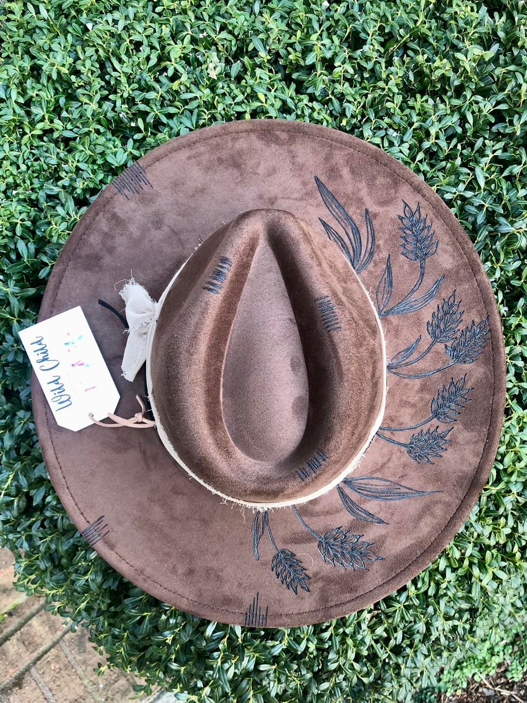 TUMBLEWEED -  Handmade Custom Burned Hat